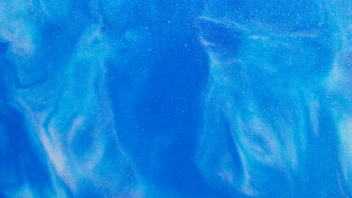 Shimmering Blue Fluid Abstract Motion Background