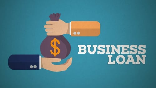 Animated Business Loan Hand Delivering Money Bag