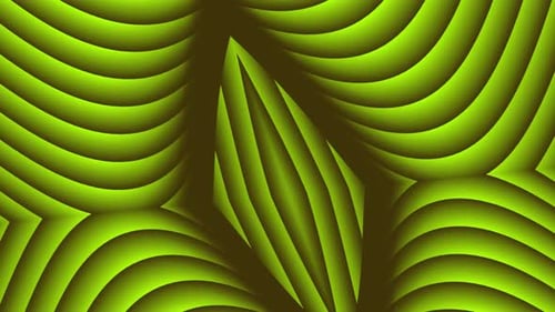Abstract Green Wavy Lines Seamless Loop Background