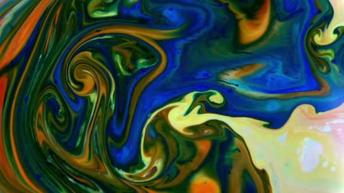 Abstract Colors Swirling and Merging Together