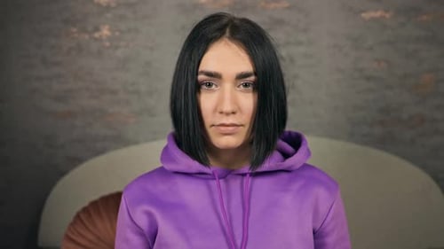 Domestic Violence Male Hand Covering Female Mouth with Black Duct Tape