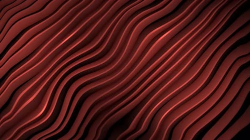Dynamic Red Wavy Lines Abstract Fluid Motion Background