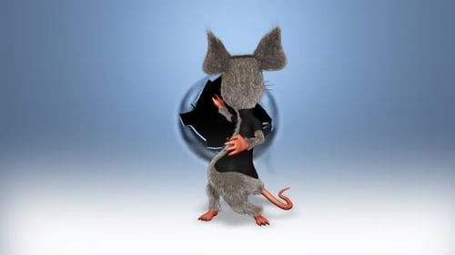 Cartoon Rat Pop-Out Logo Reveal Opener Animation