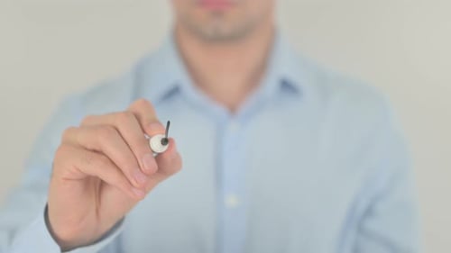 Writing 'Internet' on Glass with Black Marker