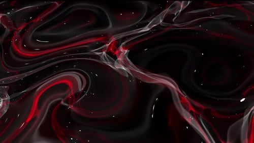 Abstract Red and White Fluid Flowing Background Animation
