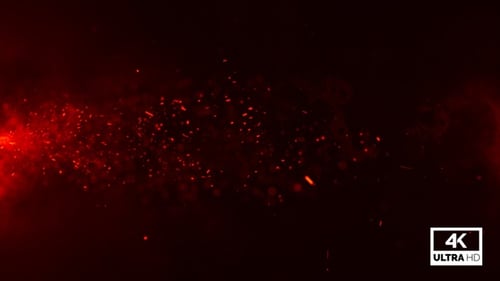 Fiery Red Particle Flow Loop Background