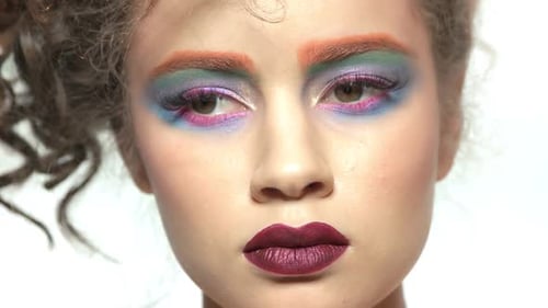 Female Face, Artistic Makeup.