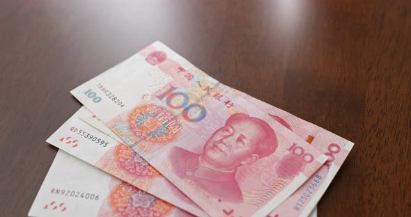 Counting Chinese RMB banknote, Stock Footage ft. background & business ...