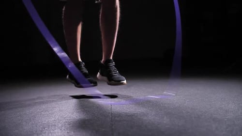 Legs and Feet Jumping Rope for Fitness