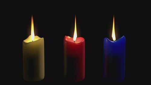 Animated Candles with Flickering Flames