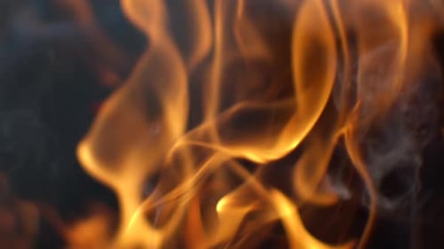 Hot As Inferno Flame Concept, abstraktes schönes Feuer mit Funkenflocken