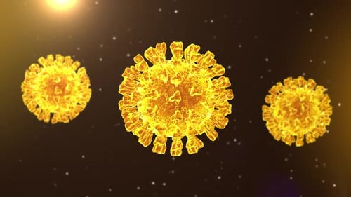 Coronavirus Infective Covid-19 Background Seamless Loop V11