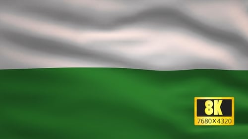 White And Green Waving Fabric Loop Background