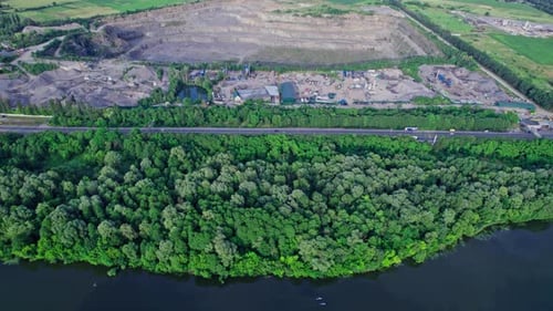 Openpit Mine Showing the Industrial Exterior Mining Quarry