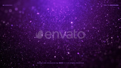 Elegant Purple Sparkle Logo Reveal