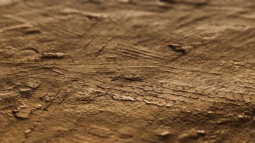 Closeup of Dirty Ground Road