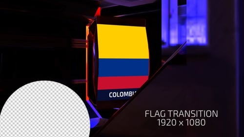 Sleek 3D Country Flag Name Reveal