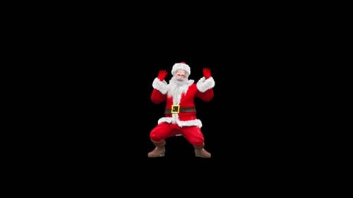 Animated 3D Santa Claus Dancing for Christmas Celebration