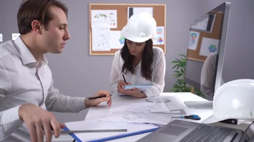 Engineers working on the project.