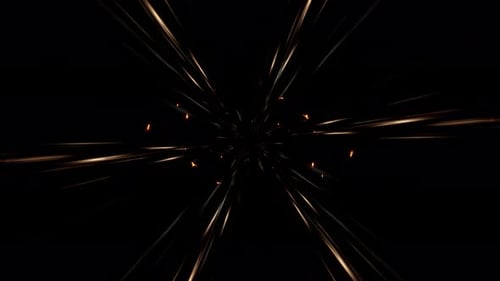 Hochgeschwindigkeitspassage durch den Funkelpartikeltunnel 4K 01