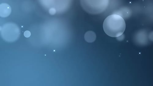 Animated Blue Bokeh Background with Sparkling Particles