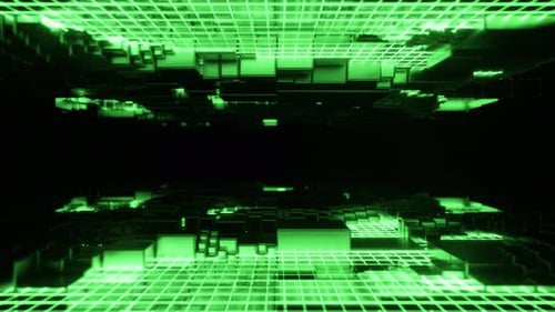 Green Grid Background