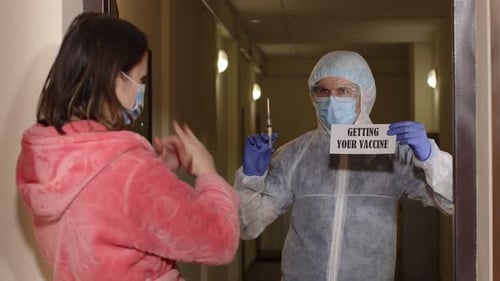 Vaccine Arrives at Apartment Building