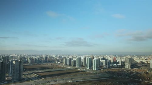 Urban Cityscape With Modern Buildings Aerial View