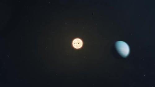 Flug durch das Sonnensystem zur Sonne