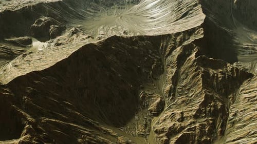 View of the Alien Planet Landscape