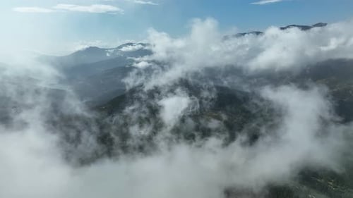 Background Clouds Texture aerial view 4 K