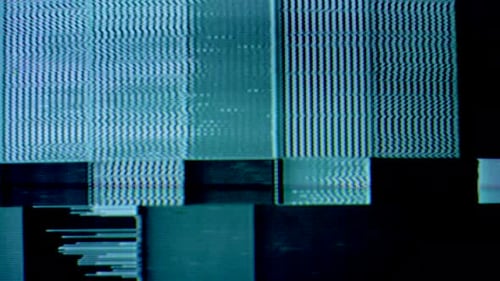 Digital noise glitch art effect 80s 90s retro dynamic wave style