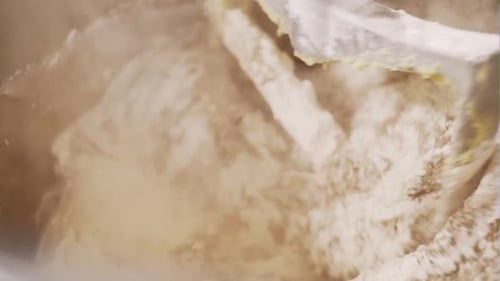 Stand Mixer Blending Butter and Flour