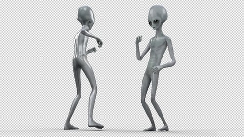Beautiful Alien Female Dancing Twerk