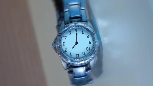 Wrist Watch Rotates in Timelapse