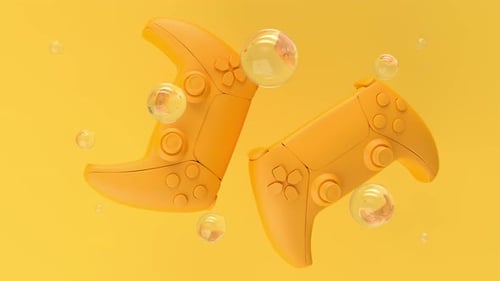 Orange standard videogame controllers
