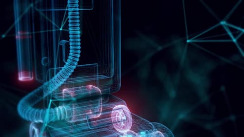 Vacuum Cleaner Hologram Close Up Hd