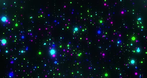 Neon Particles Background