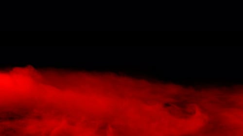 Abstract Red Smoke on Black Background