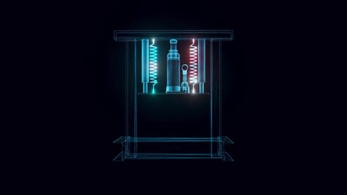Press Machine Hologram Rotating 4k