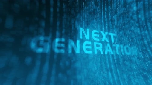 Futuristic Digital Next Generation Text Animation