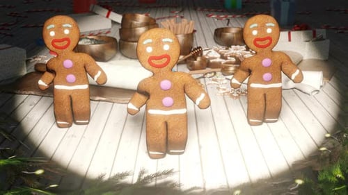 Animated Dancing Gingerbread Men for Christmas Celebrations