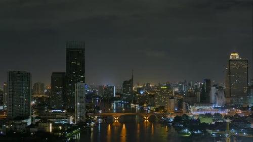 Beautiful building architecture around Bangkok city in Thailand
