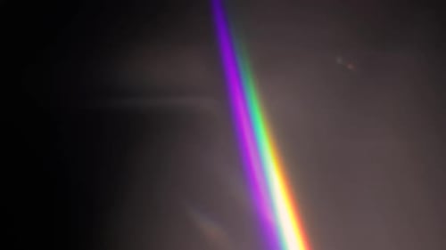 Multicolored Light Leaks Footage on Black Background Stylizing Video Transitions Bokeh Effect