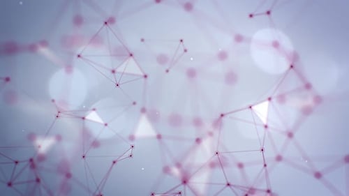 Dynamic Abstract Network Connection Lines Background