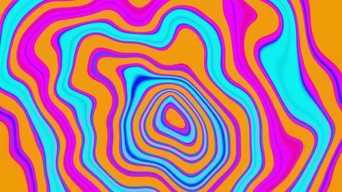 Olas brillantes y multicolores