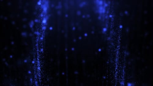 Abstract Blue Digital Particle Flow Background