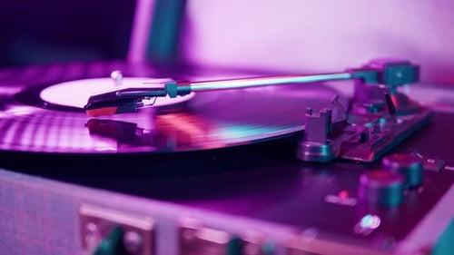 Vinyl Record Closeup