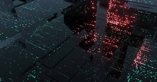 Programmcode, der auf mehreren Bildschirmen nach unten kaskadiert.