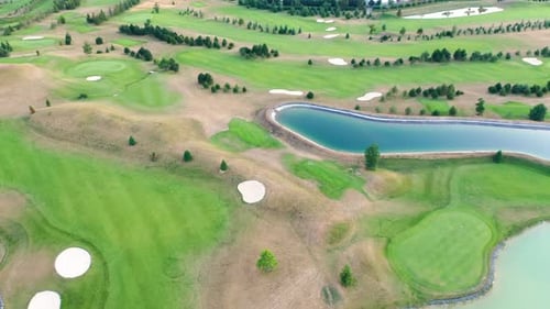 Flight Over Golf Course